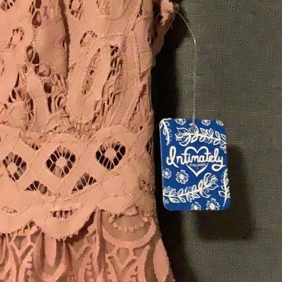 💥 Free People NWT Med Adella Burnout Slip Dress F19M09406 ballet lac… - Picture 8 of 9